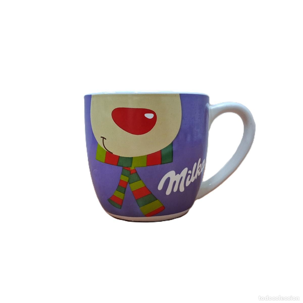 Coleccionismo: Taza de cer&aacute;mica de colecci&oacute;n Milka con dise&ntilde;o navide&ntilde;o