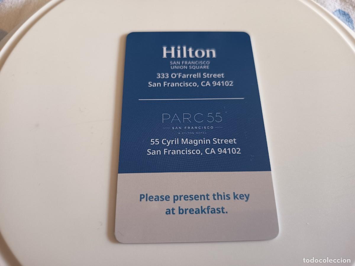 Coleccionismo: LLAVE DE HOTEL HILTON DE SAN FRANCISCO - Foto 2