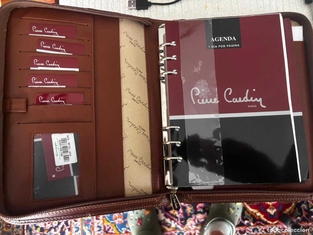 Coleccionismo: Agenda portadocumentos Pierre Cardin Par&iacute;s &ndash; Piel aut&eacute;ntica de vacuno &ndash; Nueva