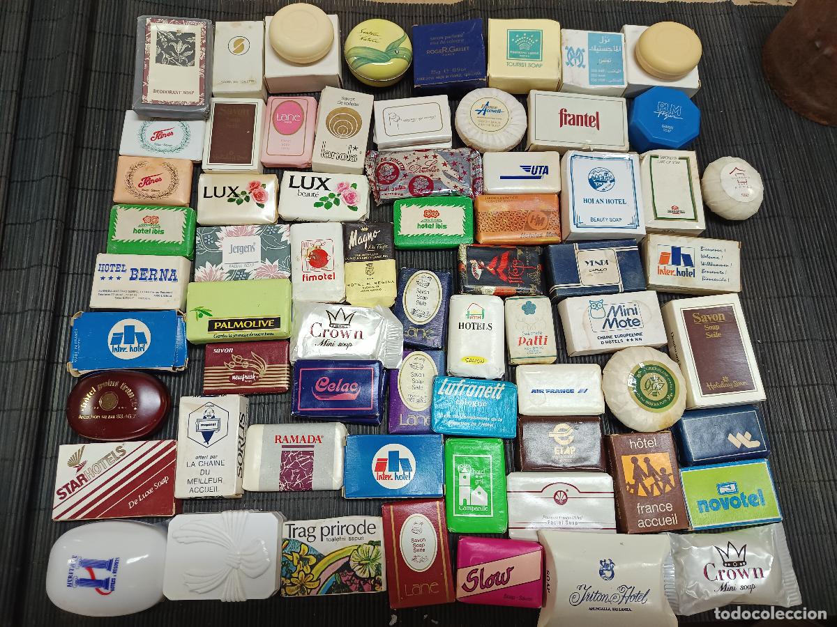 Collezionismo: LOTE 67 PASTILLAS DE JAB&Oacute;N DIFERENTES DE HOTELES Y OTROS - VER FOTOS, BUEN ESTADO