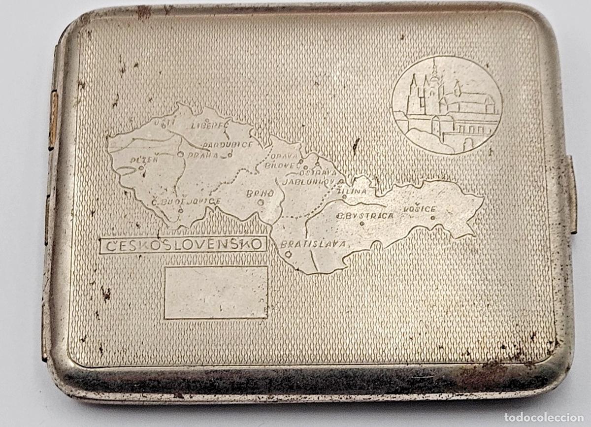 Coleccionismo: ETUI A CIGARETTES METAL TCHECOSLOVAQUE (Ceskoslovensko) ANNEES 1940