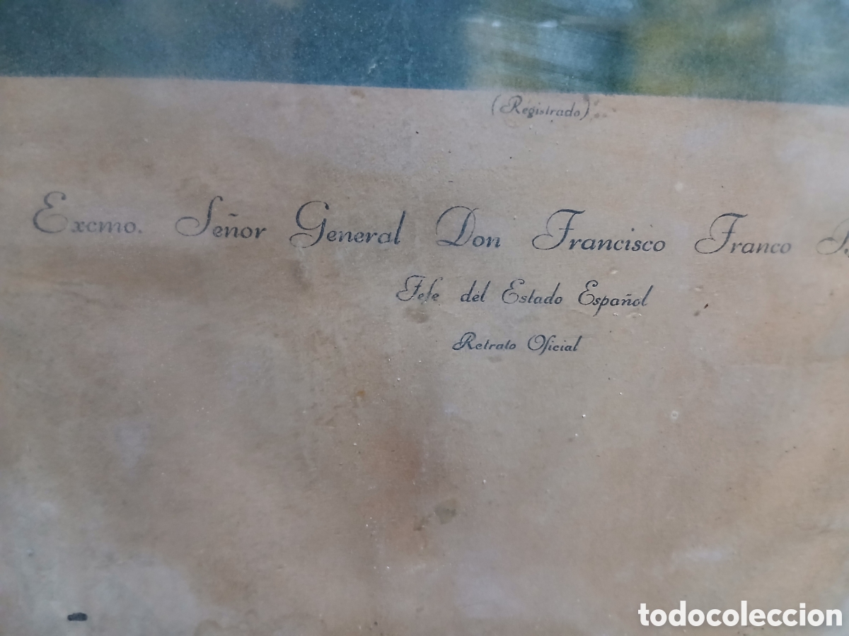 Coleccionismo: Cuadro Oficial De Francisco Franco - Foto 3