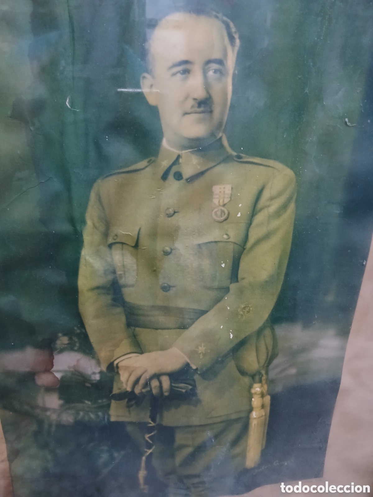 Coleccionismo: Cuadro Oficial De Francisco Franco - Foto 5