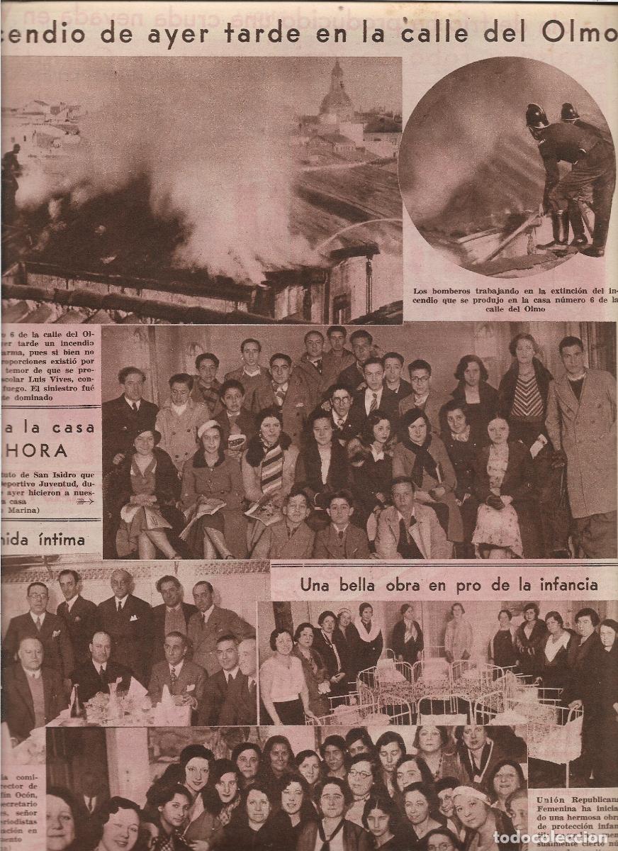 Coleccionismo: A&Ntilde;O 1933 RECORTE PRENSA ALUMNOS INSTITUTO DE SAN ISIDRO CLUB DEPORTIVO JUVENTUD VISITAN DIARIO AHORA