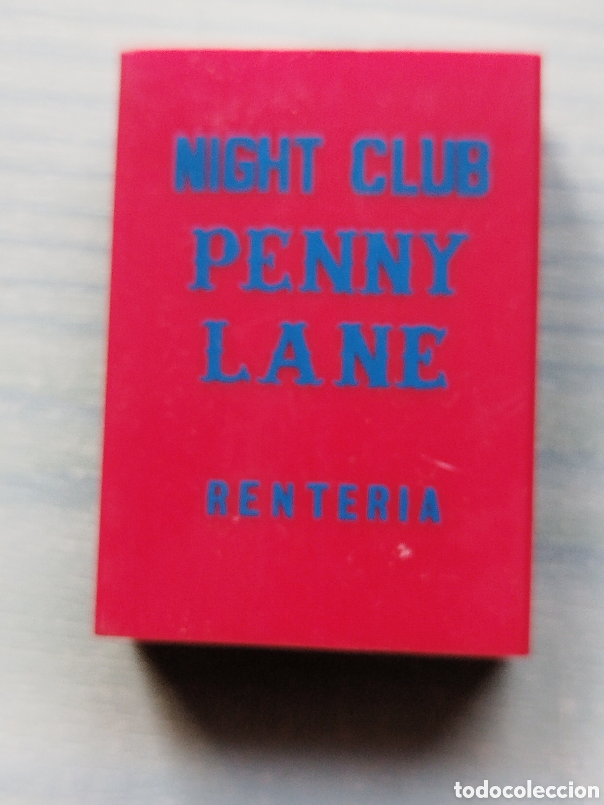 Coleccionismo: Caja cerillas pl&aacute;stico duro club Penny lane renteroa