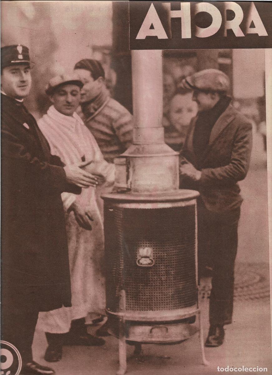Coleccionismo: A&Ntilde;O 1933 RECORTE PRENSA MADRID FRIO HIELO INSTALACION ESTUFAS EN LA CALLE PERO INSUFICIENTES