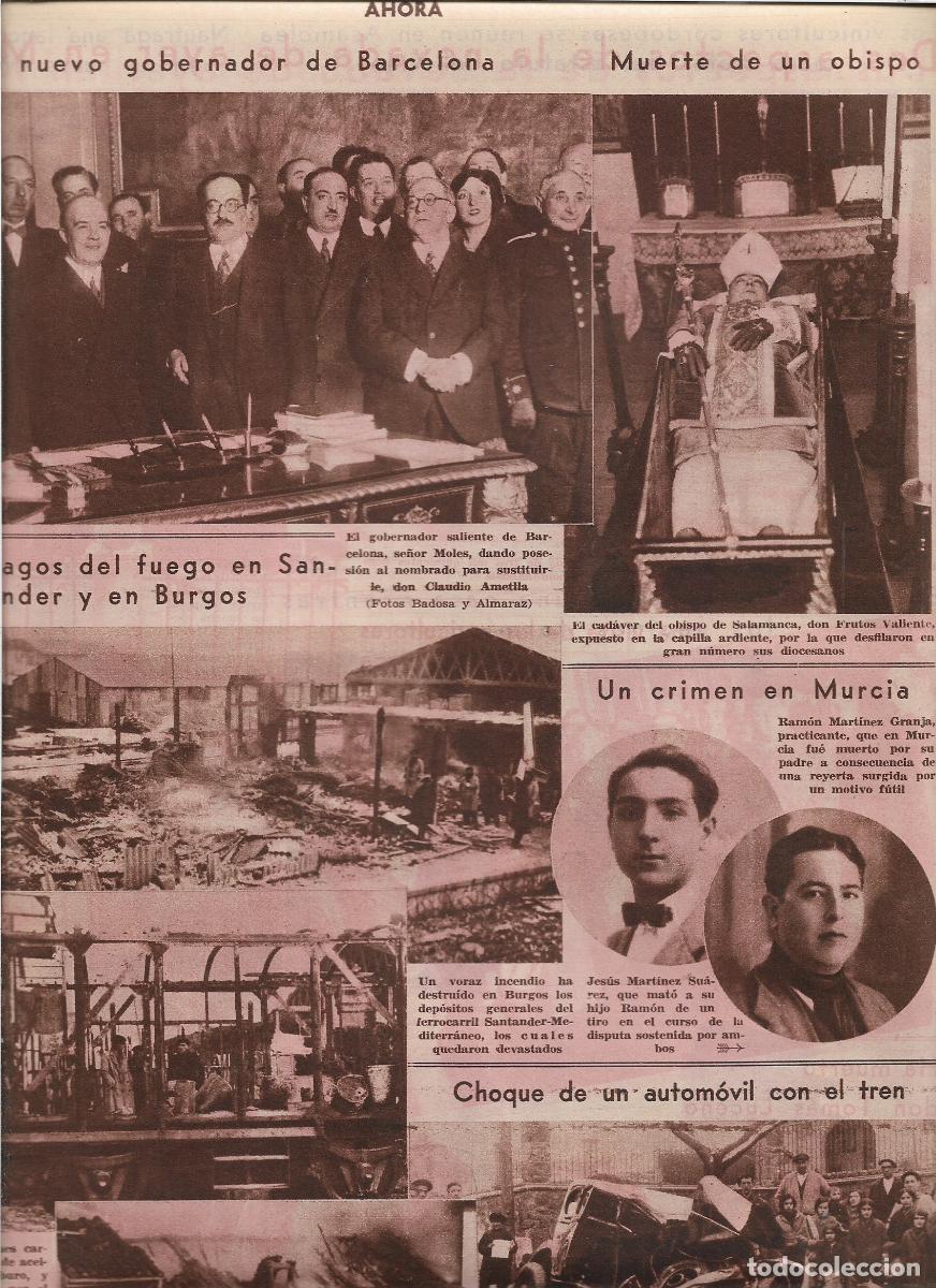 Coleccionismo: A&Ntilde;O 1933 RECORTE PRENSA BURGOS INCENDIO DEPOSITO GENERAL DEL FERROCARRIL SANTANDER MEDITERRANEO