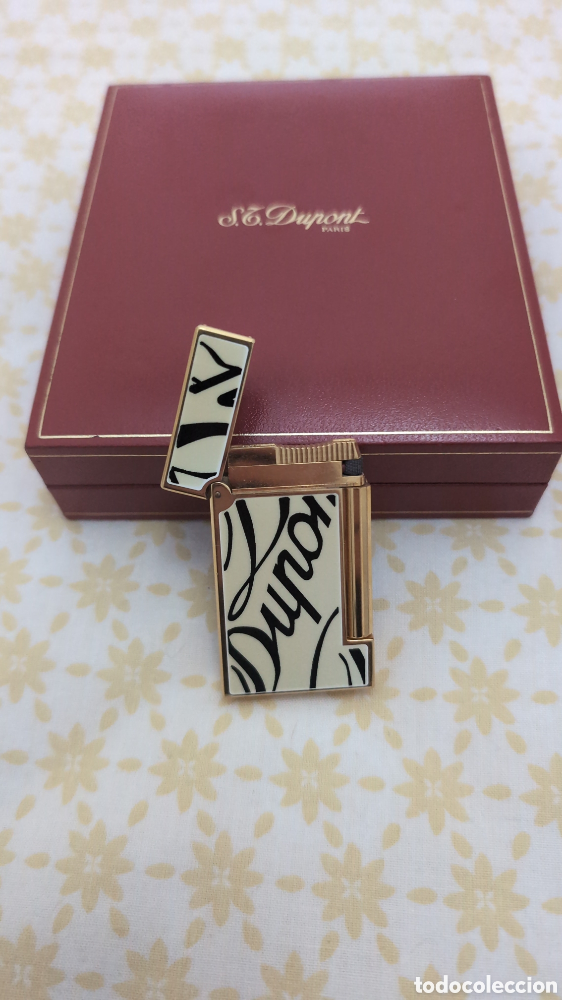 Coleccionismo: Mechero st dupont con funda - Foto 4