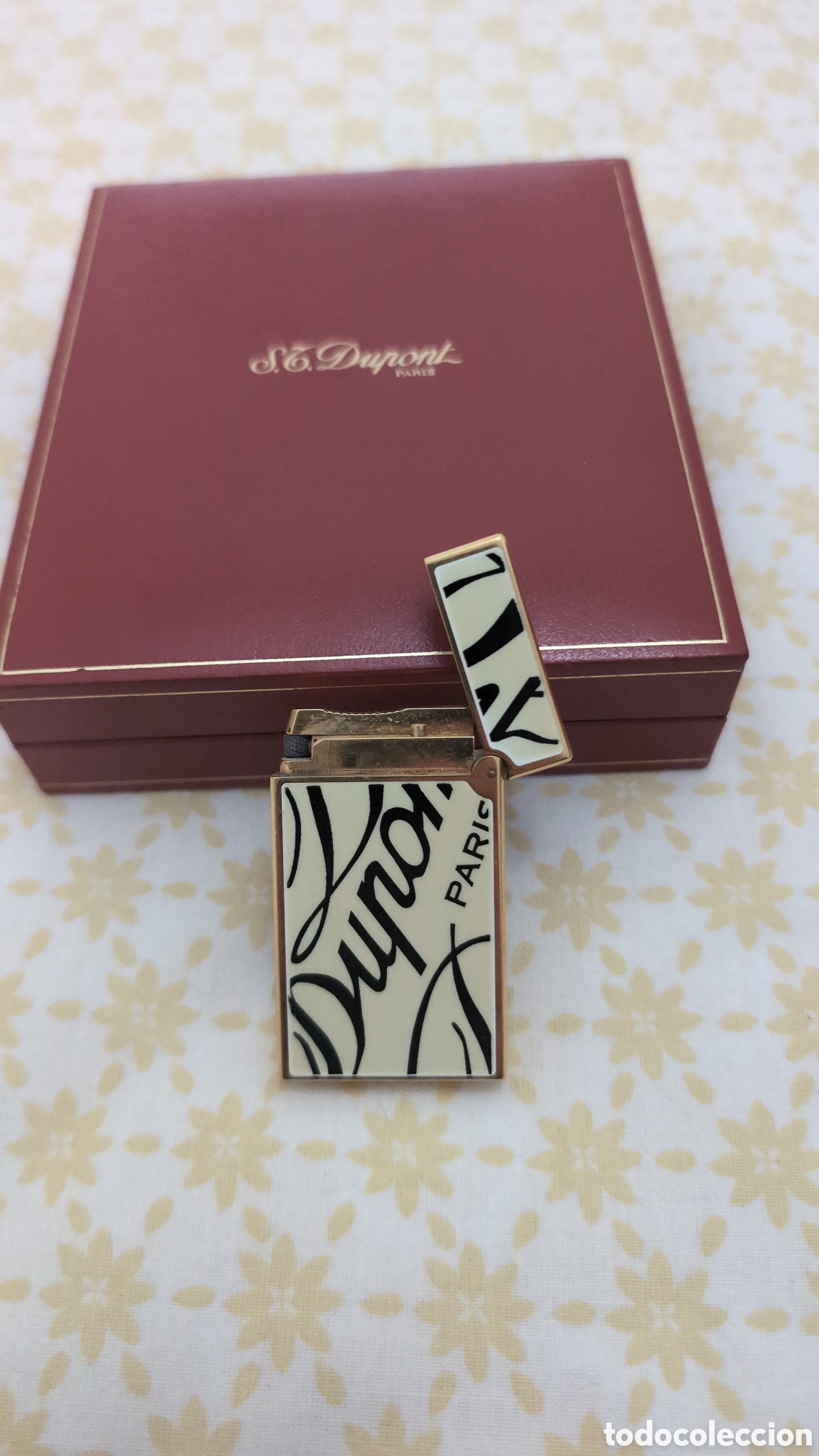Coleccionismo: Mechero st dupont con funda - Foto 5
