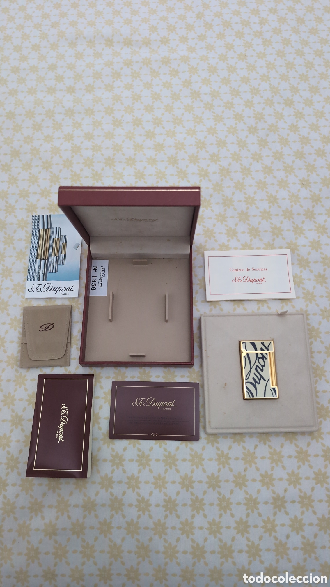 Coleccionismo: Mechero st dupont con funda