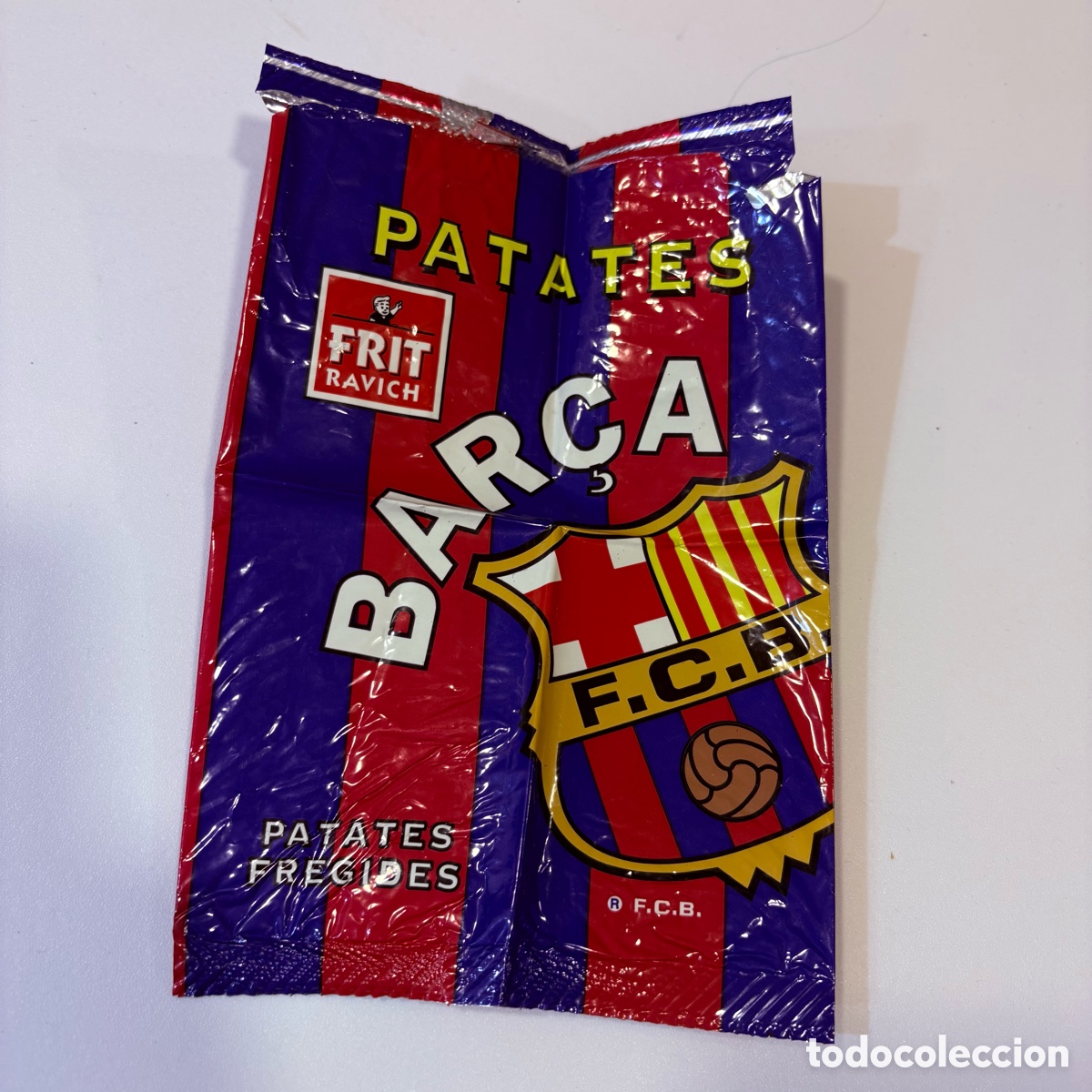 Coleccionismo: Antigua bolsa de patatas fritas bar&ccedil;a fc barcelona de frit ravich 1994