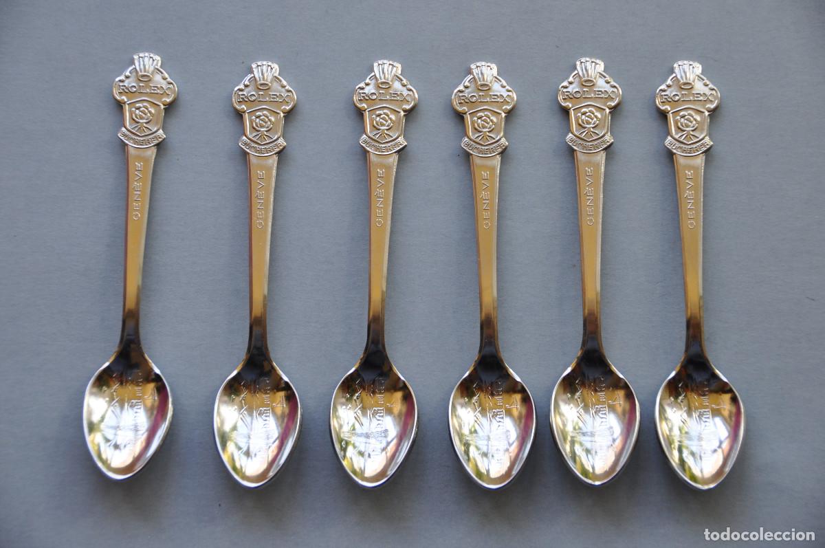Coleccionismo: LOTE DE 6 CUCHARILLAS SUIZAS DE COLECCION ROLEX BUCHERER (GENOVA)