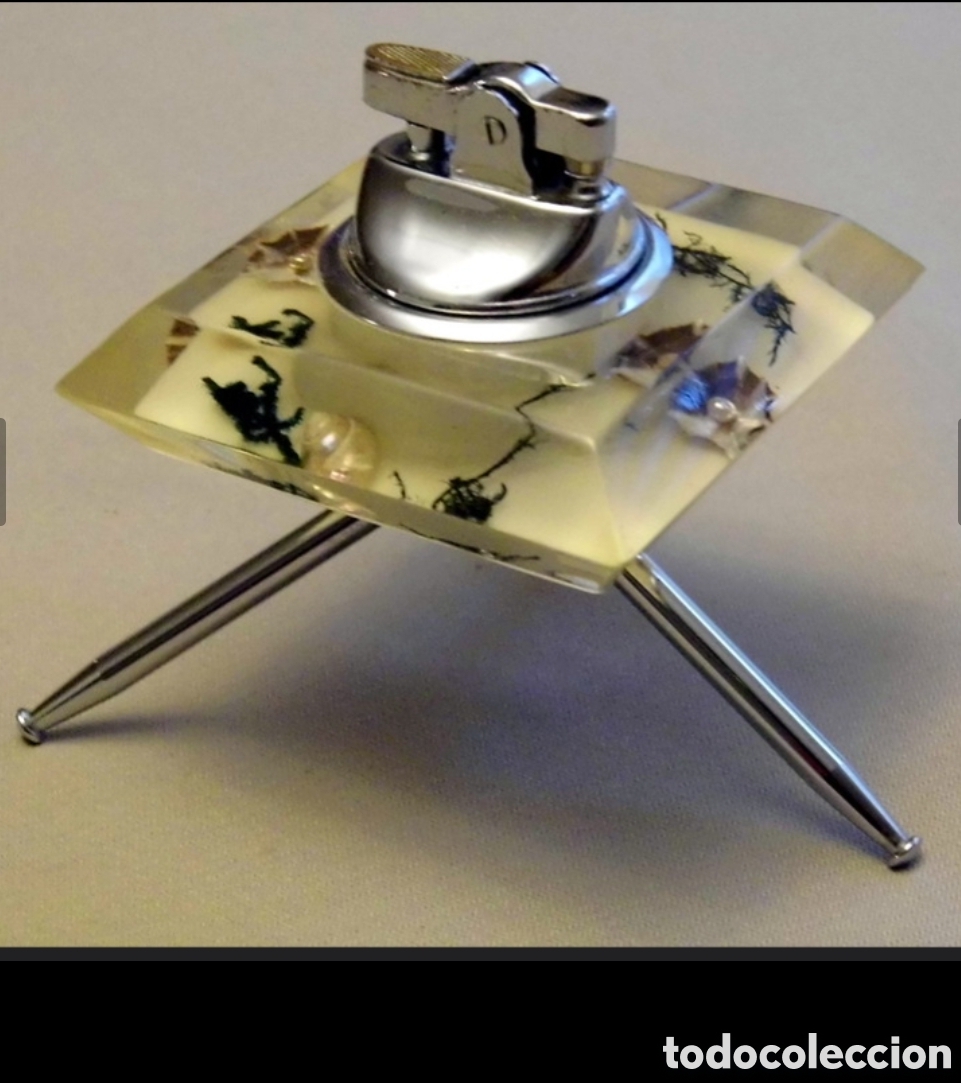 Coleccionismo: Encendedor Sputnik at&oacute;mico retro vintage de resina