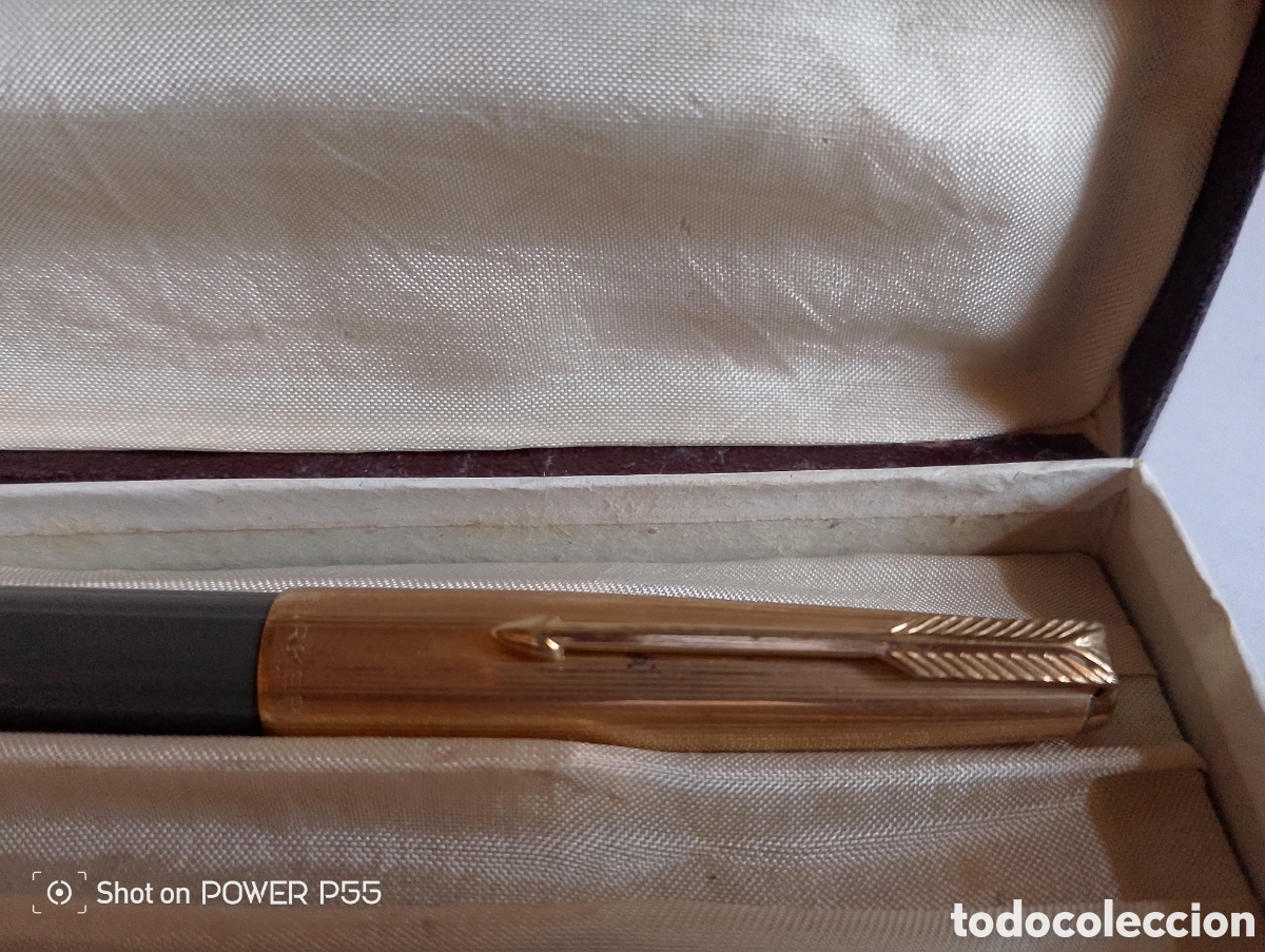 Coleccionismo: Pluma Parker oro plum&iacute;n - Foto 1