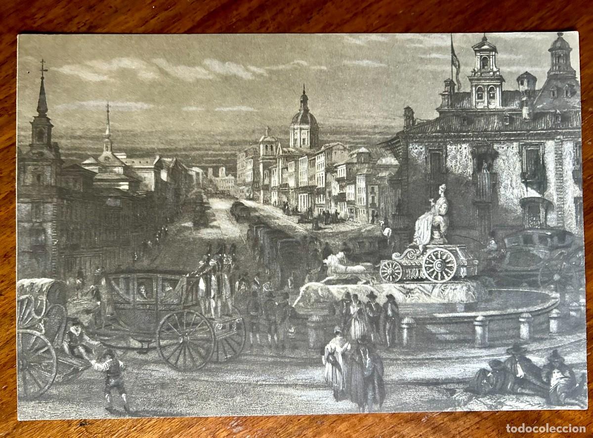 Coleccionismo: MADRID - CIBELES Y CALLE DE ALCAL&Aacute; - REPRODUCCI&Oacute;N DE GRABADO DE D. ROBERTS - BOEHRINGER S.A.