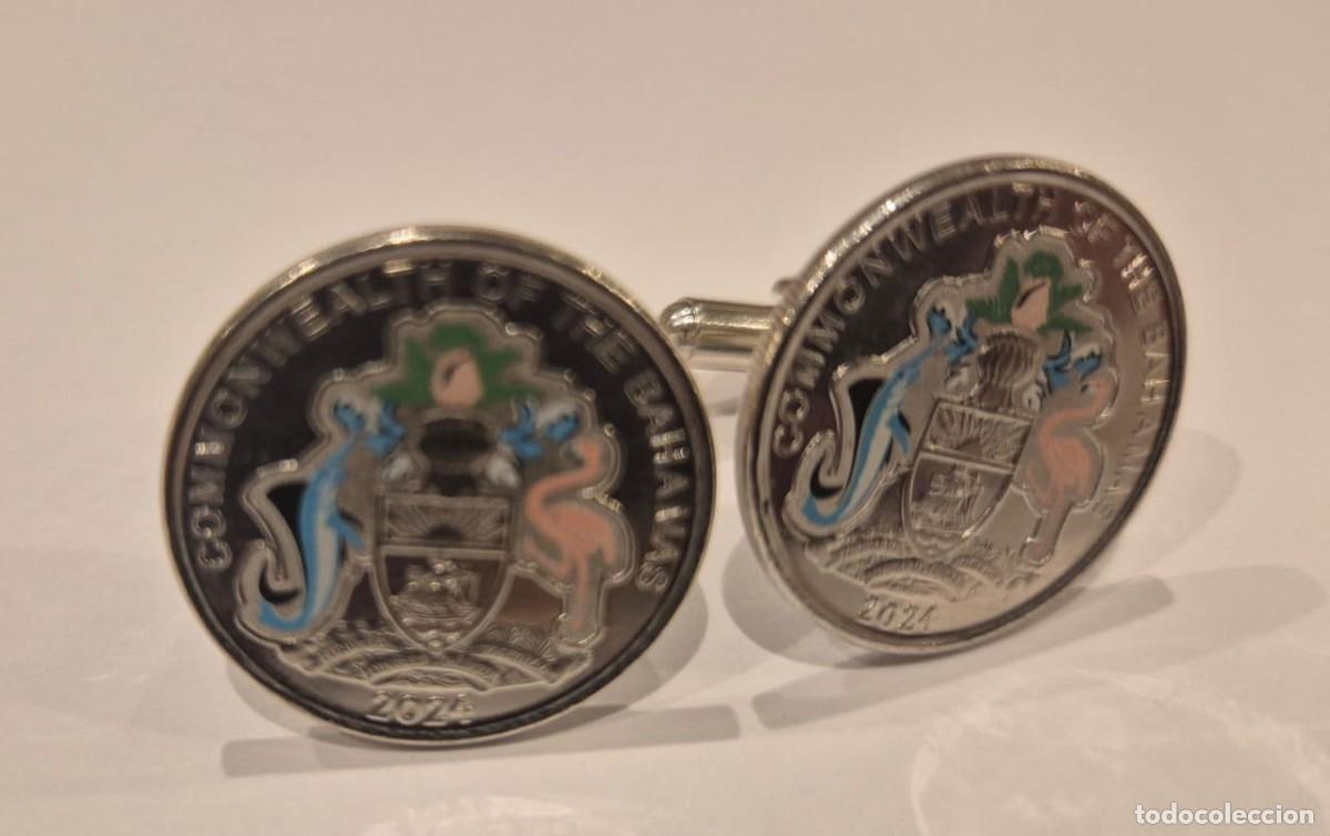 Sammeln: GEMELOS ESCUDO OFICIAL COMMONWEALTH BAHAMAS - REGALO DEL CUERPO DIPLOMATICO DE BAHAMAS