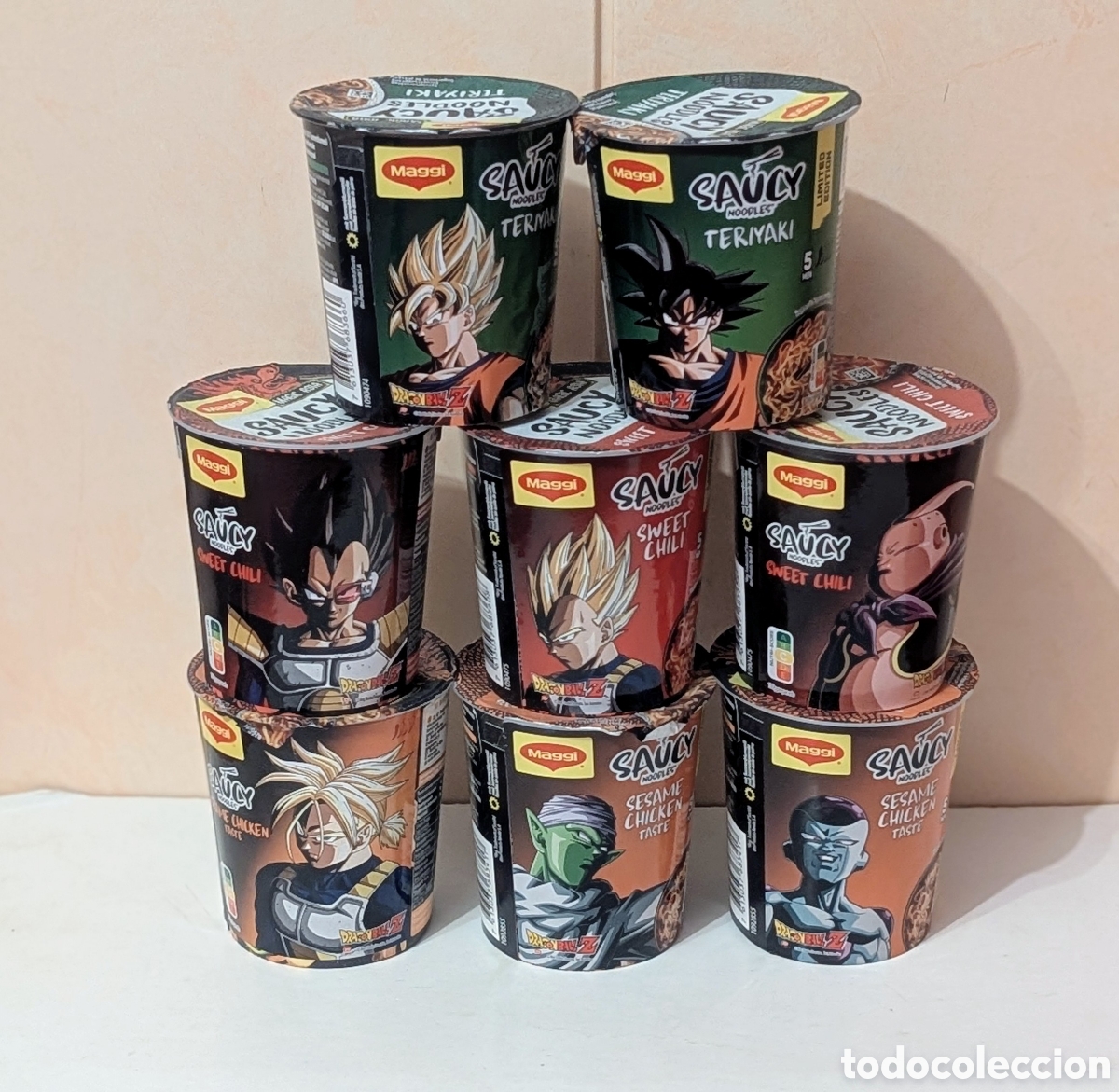 Coleccionismo: Envases envoltorios sin abrir Dragon Ball Z Edici&oacute;n Limitada. Maggi. Bola de Dragon. Bola de Dragon