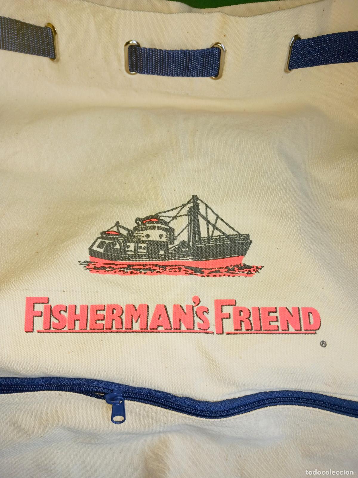 Sammeln: MOCHILA SACO BOLSA DE LONA - FISHERMANS FRIEND - SIN ESTRENAR