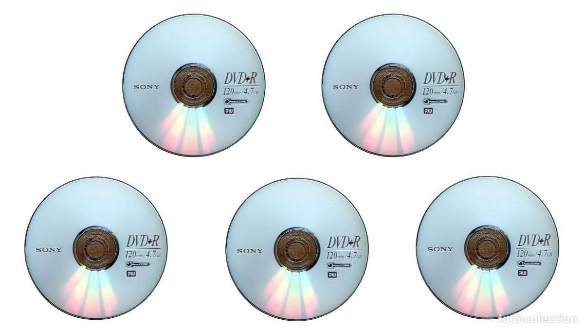 Collecting: LOTE 5 DVD+R SONY V&Iacute;RGENES - 4,7 GB - 120 MIN - VELOCIDAD 1X-16X - ACCUCORE - NUEVOS SIN ESTRENAR -
