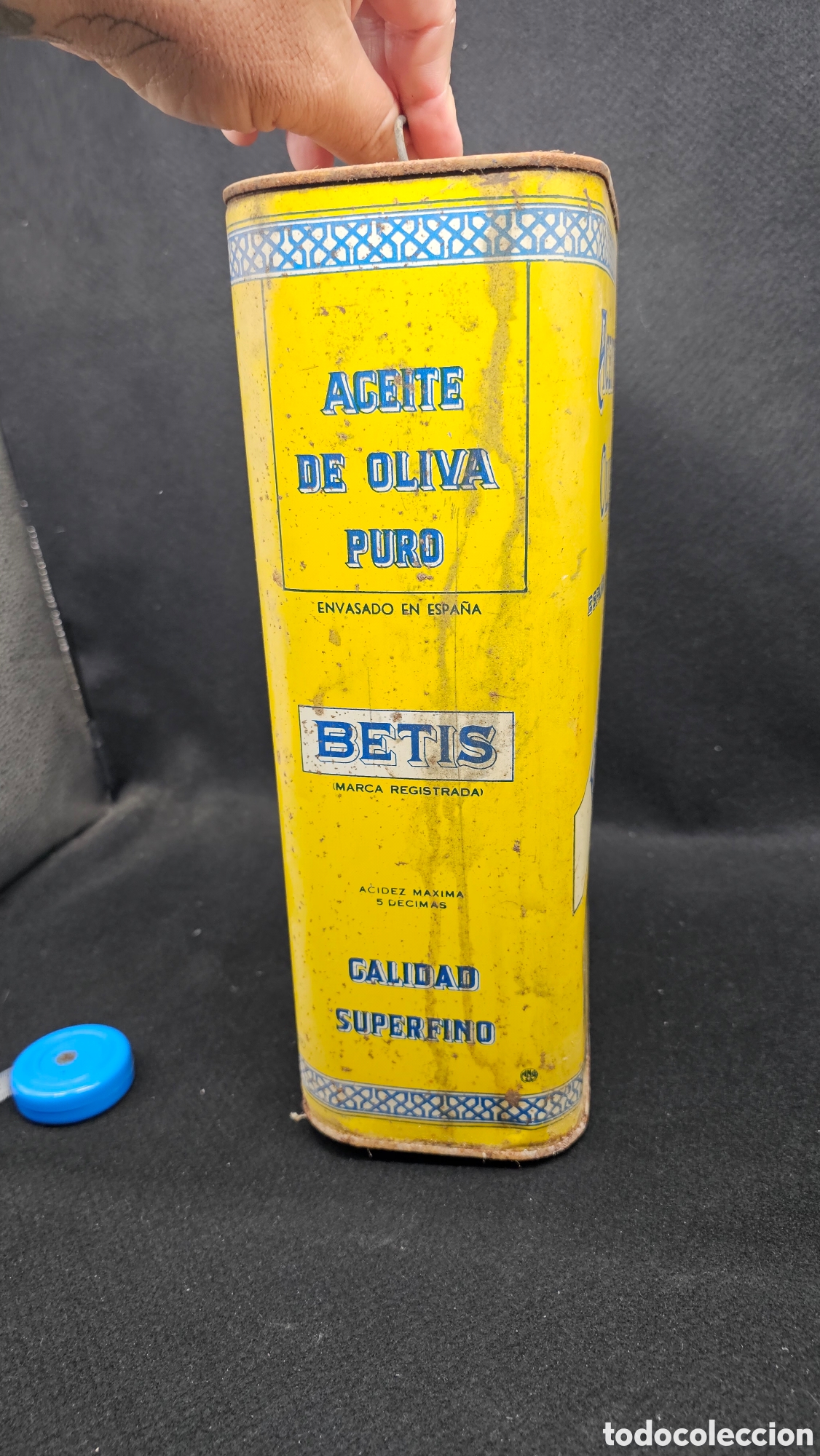 Coleccionismo: Antigua lata de aceite - Foto 2