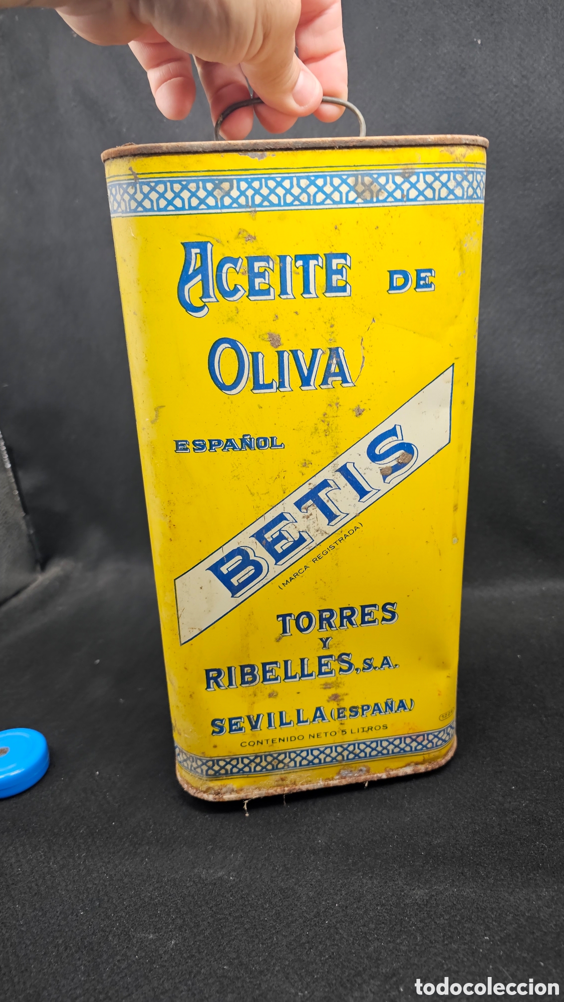 Coleccionismo: Antigua lata de aceite - Foto 3