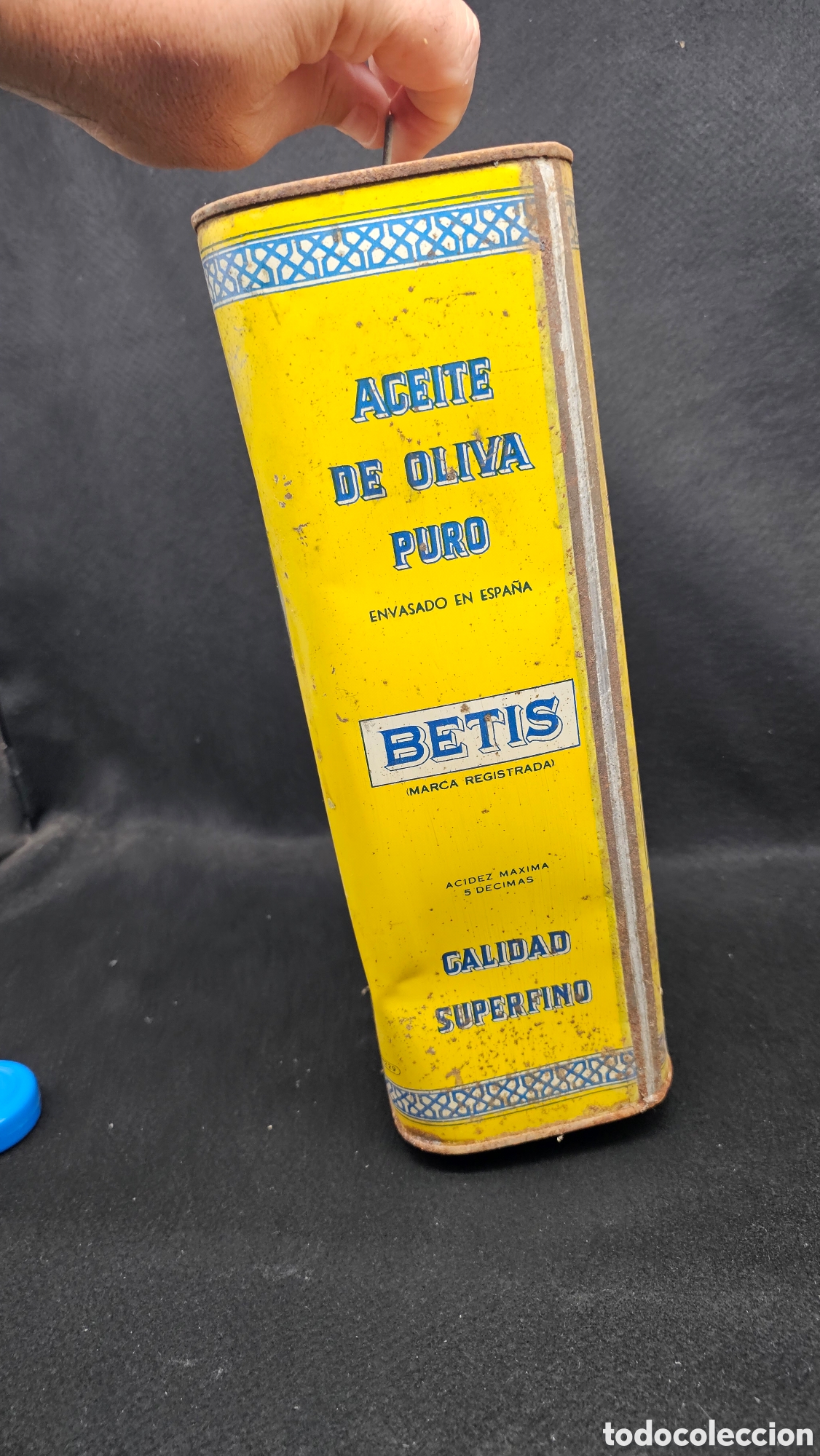 Coleccionismo: Antigua lata de aceite - Foto 4
