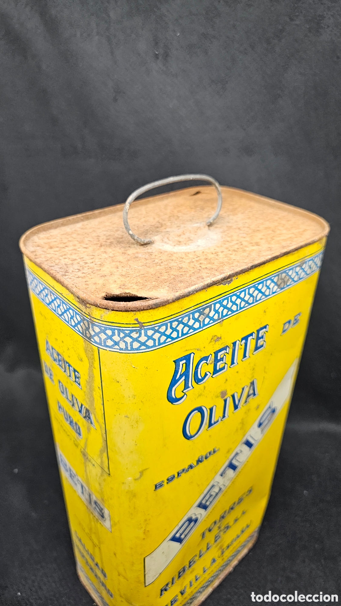 Coleccionismo: Antigua lata de aceite - Foto 6