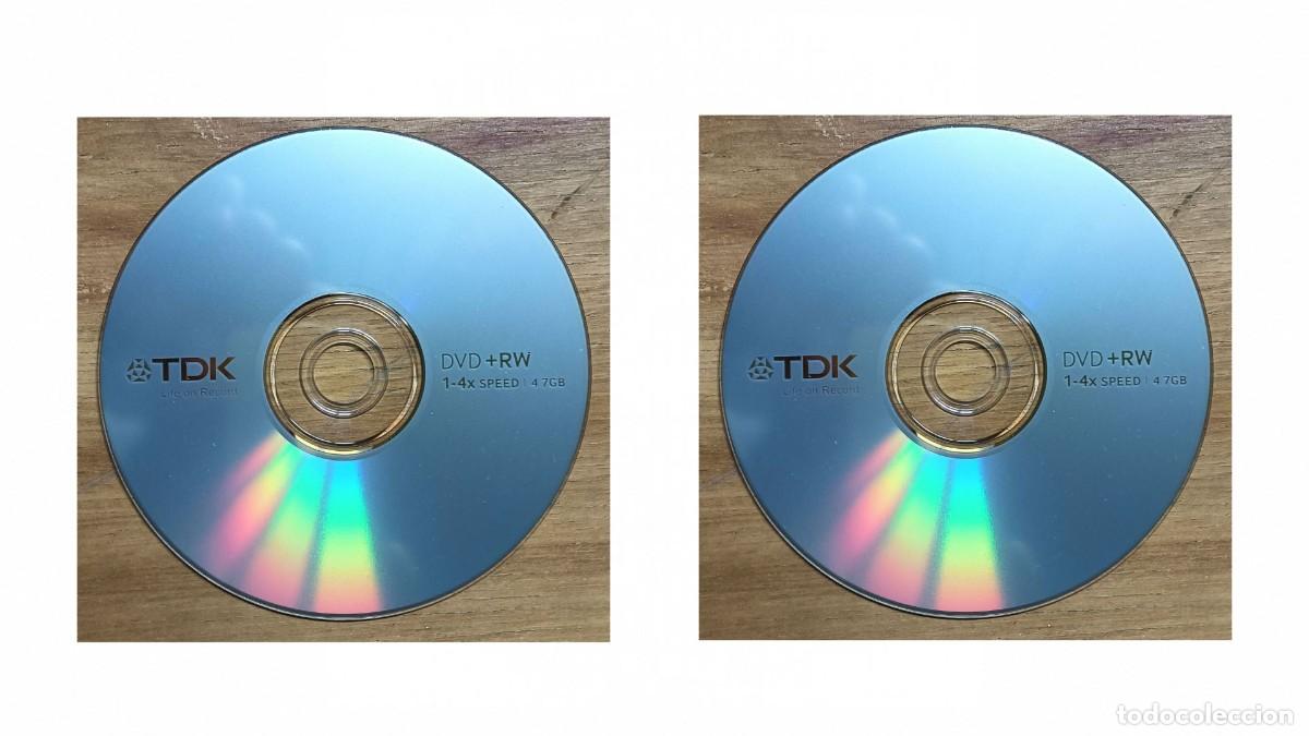 Coleccionismo: LOTE 2 DVD+RW TDK REGRABABLES - 4,7 GB - 120 MIN - VELOCIDAD 1X-4X - NUEVOS SIN ESTRENAR - A&Ntilde;OS 2000