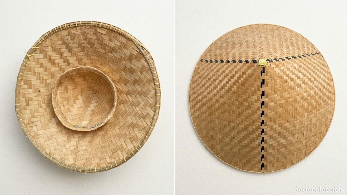 Coleccionismo: Sombrero C&oacute;nico Asi&aacute;tico Tradicional de Bamb&uacute;
