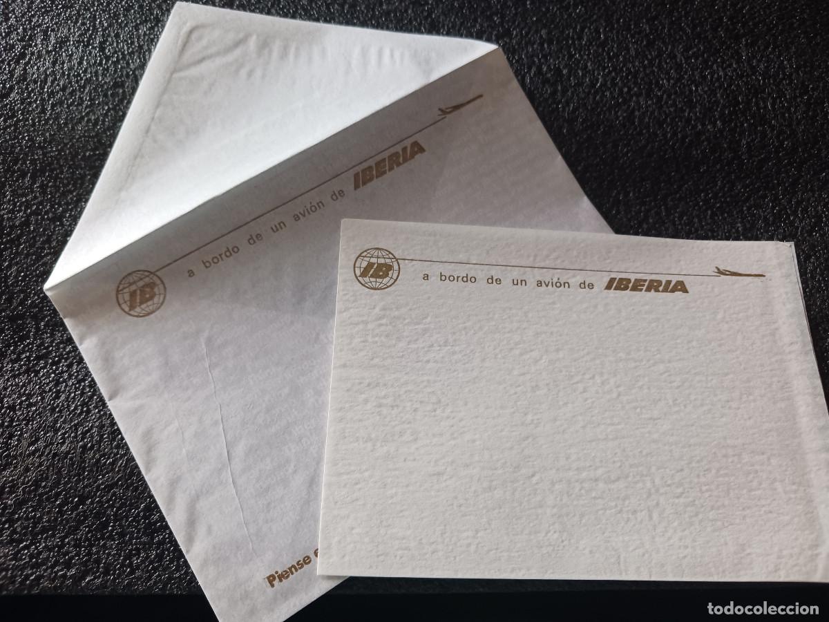 Coleccionismo: sobre y carta sin usar de lineas aereas iberia