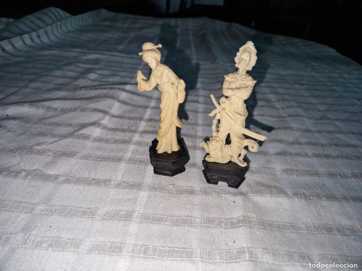 Sammeln: 2 BONITAS FIGURAS JAPONESAS DECORATIVAS.