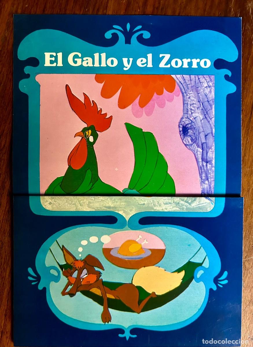 Coleccionismo: EL GALLO Y EL ZORRO - F&Aacute;BULA DE ESOPO Y LA FONTAINE - FOLLETO PUBLICITARIO DE PERIACTIN 1977