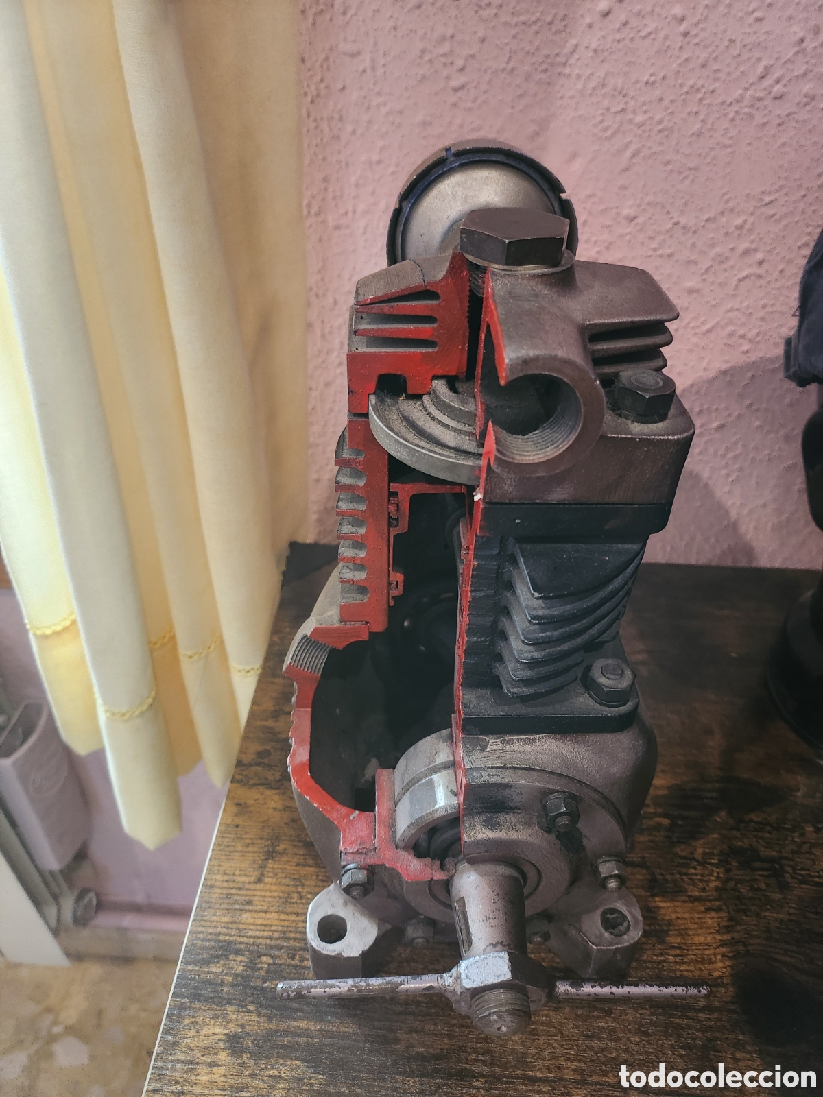 Coleccionismo: Compresor de piston corte autoescuela - Foto 2