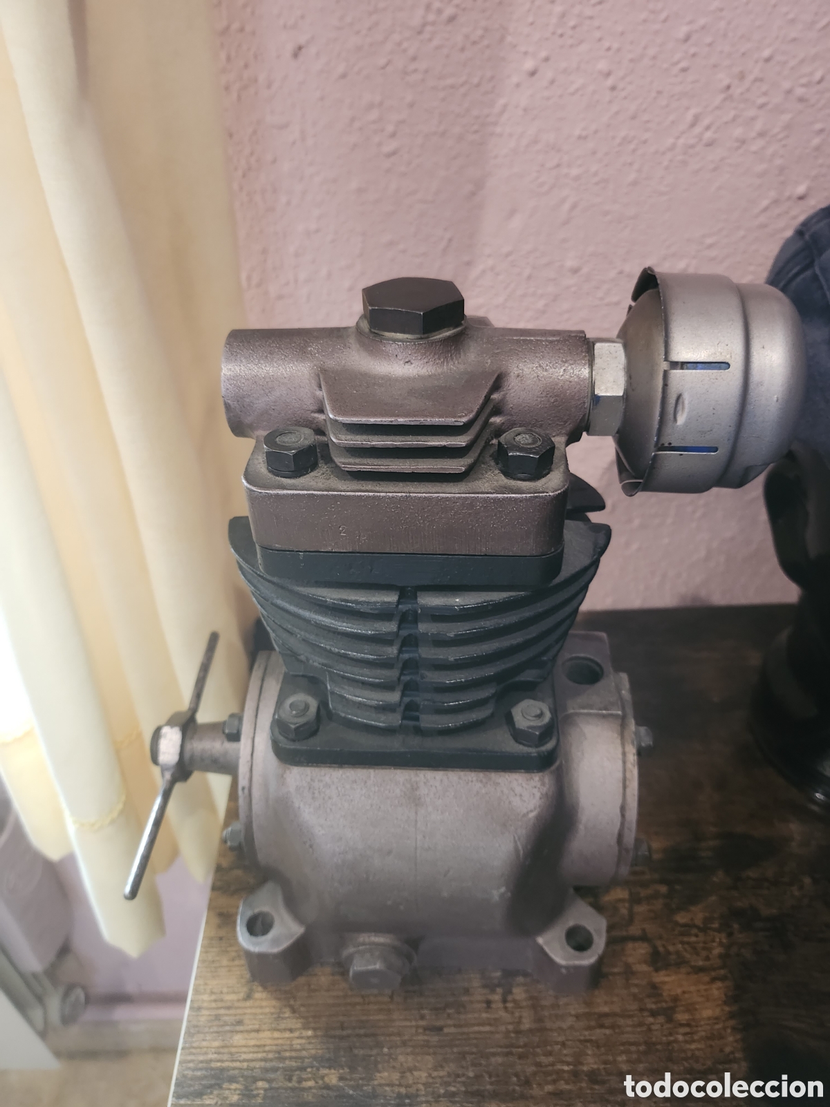 Coleccionismo: Compresor de piston corte autoescuela - Foto 3