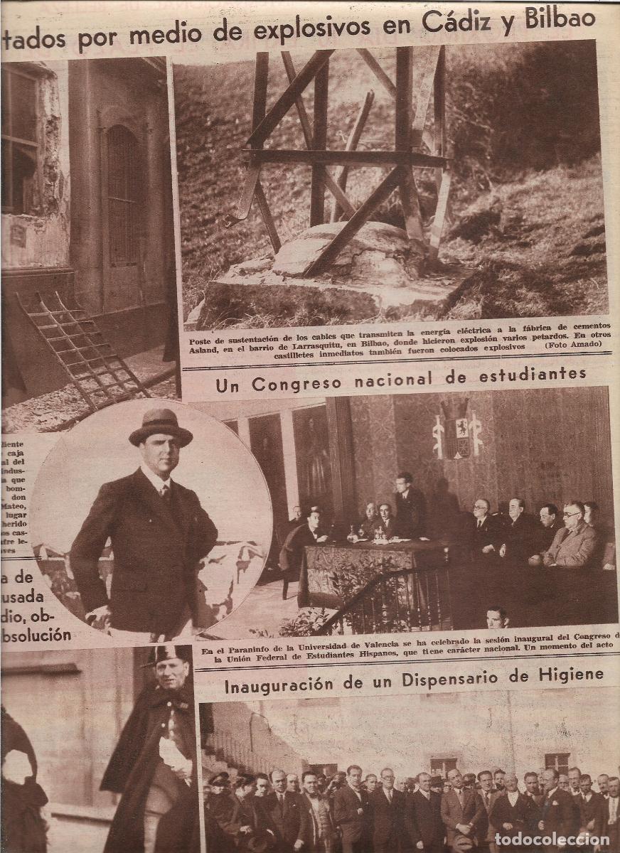 Collezionismo: A&Ntilde;O 1933 RECORTE PRENS CADIZ ATENTADO BOMBA UNION PATRONAL DEL COMERCIO GUILLERMO YA&Ntilde;EZ MATEO HERIDO