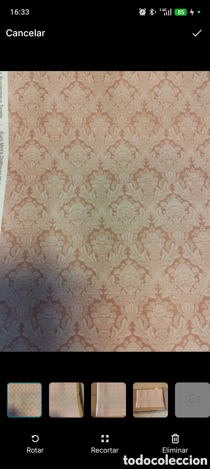 Coleccionismo: Papel de pared,para crear maquetas. Lote de dos hojas.