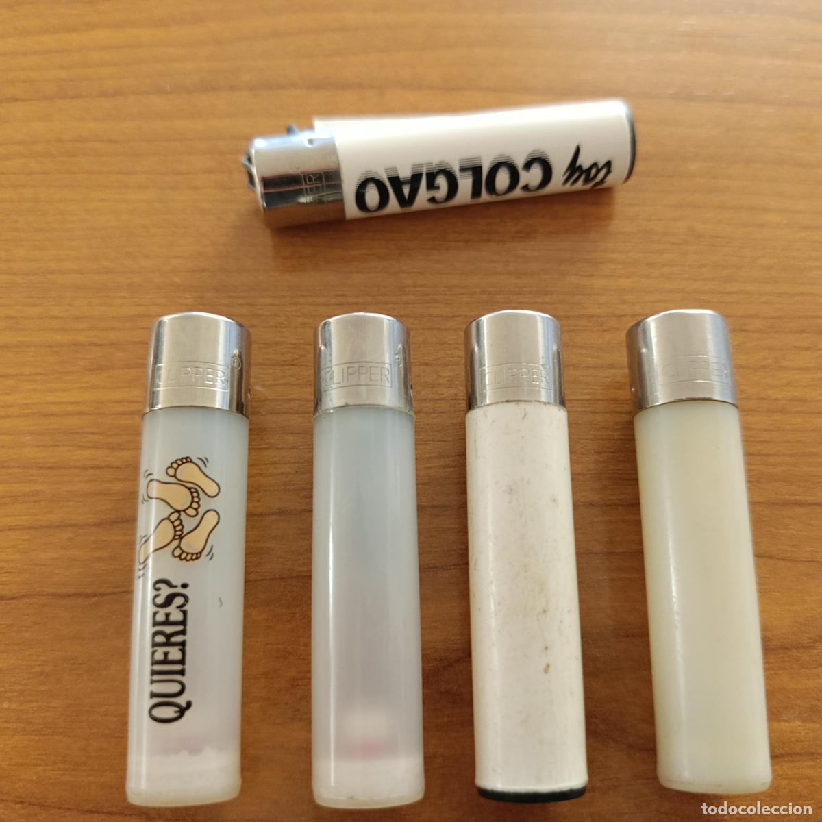 Collecting: LOTE DE 5 MECHEROS CLIPPER RECARGABLES.
