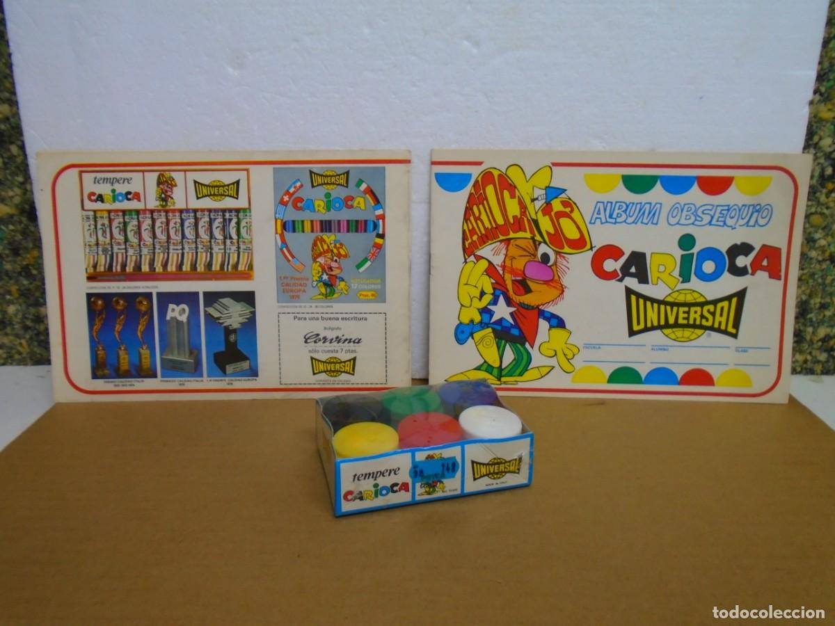 Collezionismo: UNIVERSAL CARIOCA.DOS ALBUMES PARA DIBUJAR Y CAJA SIN DESPRECINTAR DE TEMPERE.