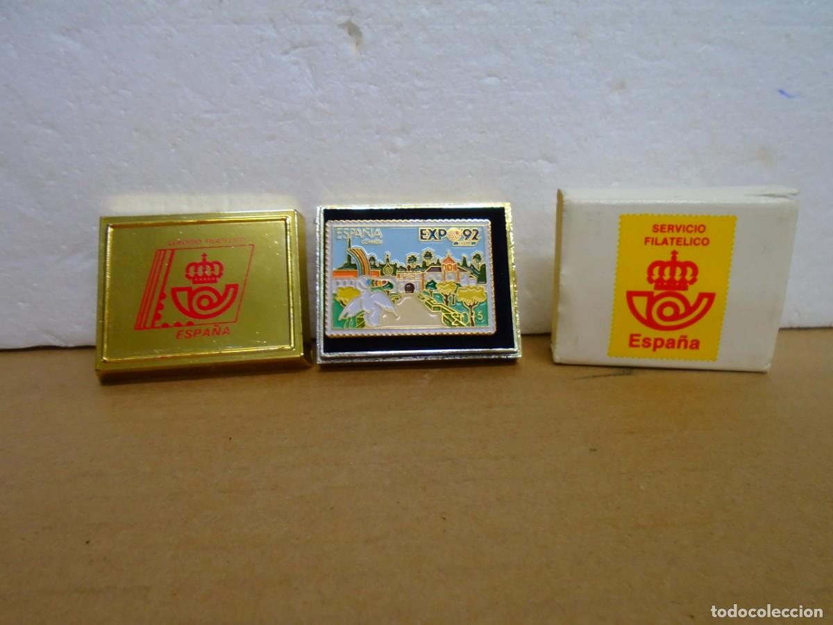Coleccionismo: PIN SELLO-EXPO 92-SEVILLA. - Foto 1