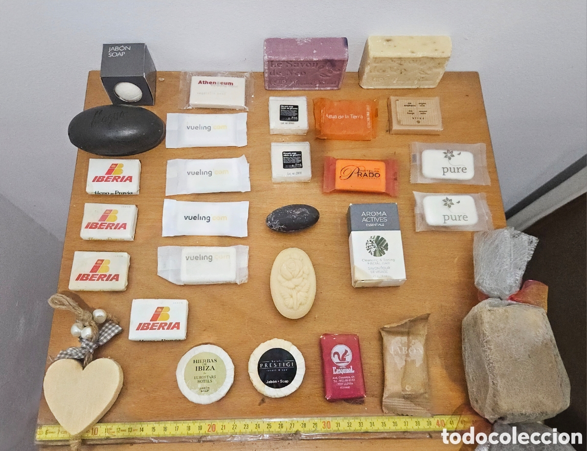 Coleccionismo: Lote exclusivo de jabones de colecci&oacute;n hoteles,Iberia, vueling AC