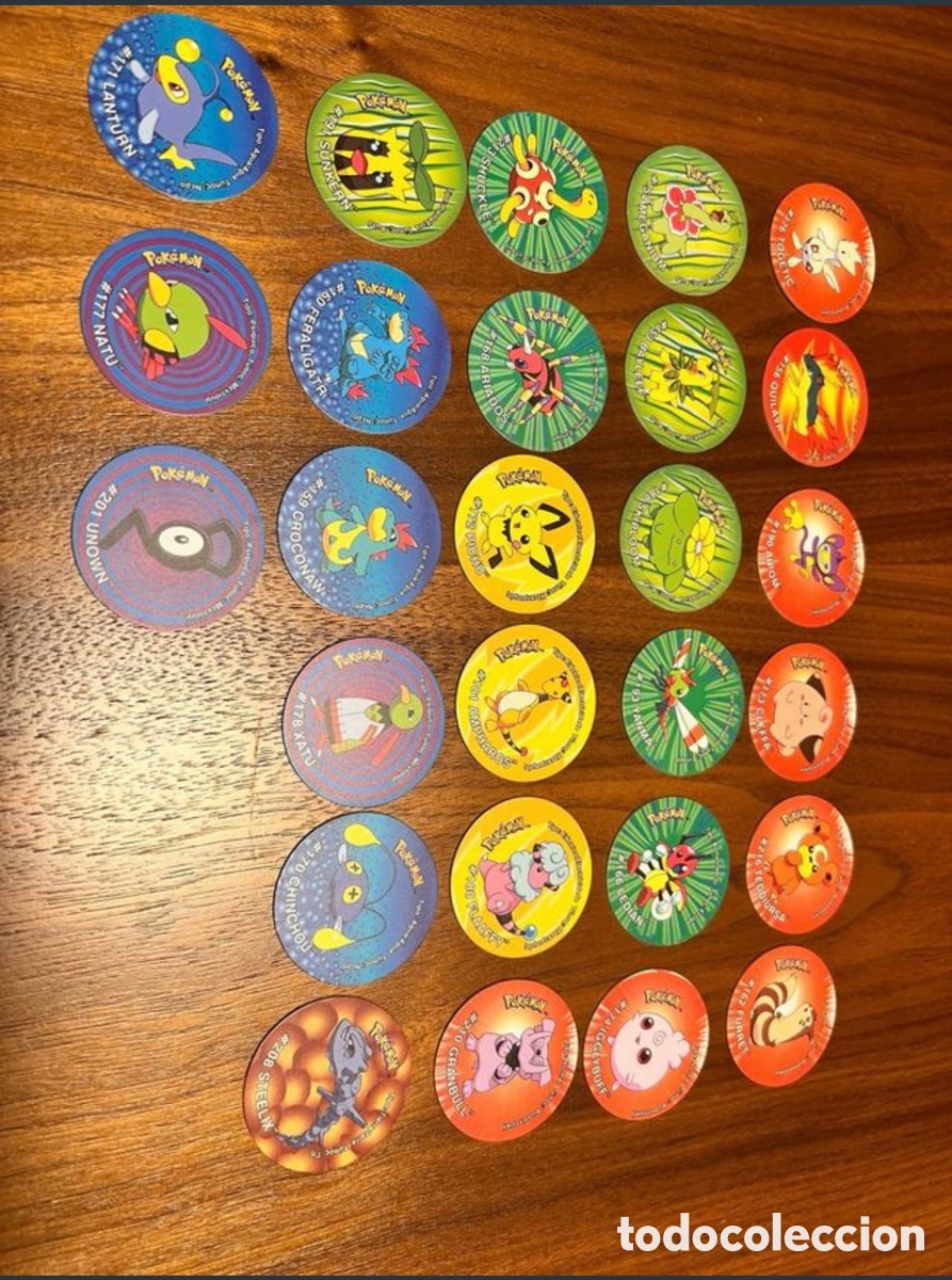 Coleccionismo: Lote Tazos Pokemon Muy buen Estado Espa&ntilde;ol