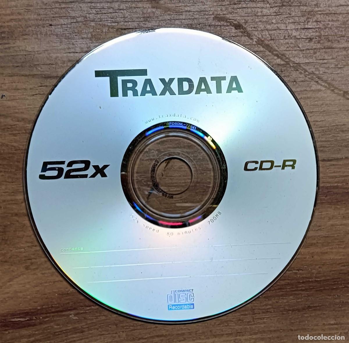 Coleccionismo: CD-R TRAXDATA GRABABLE - 700 MB - 80 MIN - VELOCIDAD 52X - NUEVO SIN ESTRENAR - A&Ntilde;OS 2000