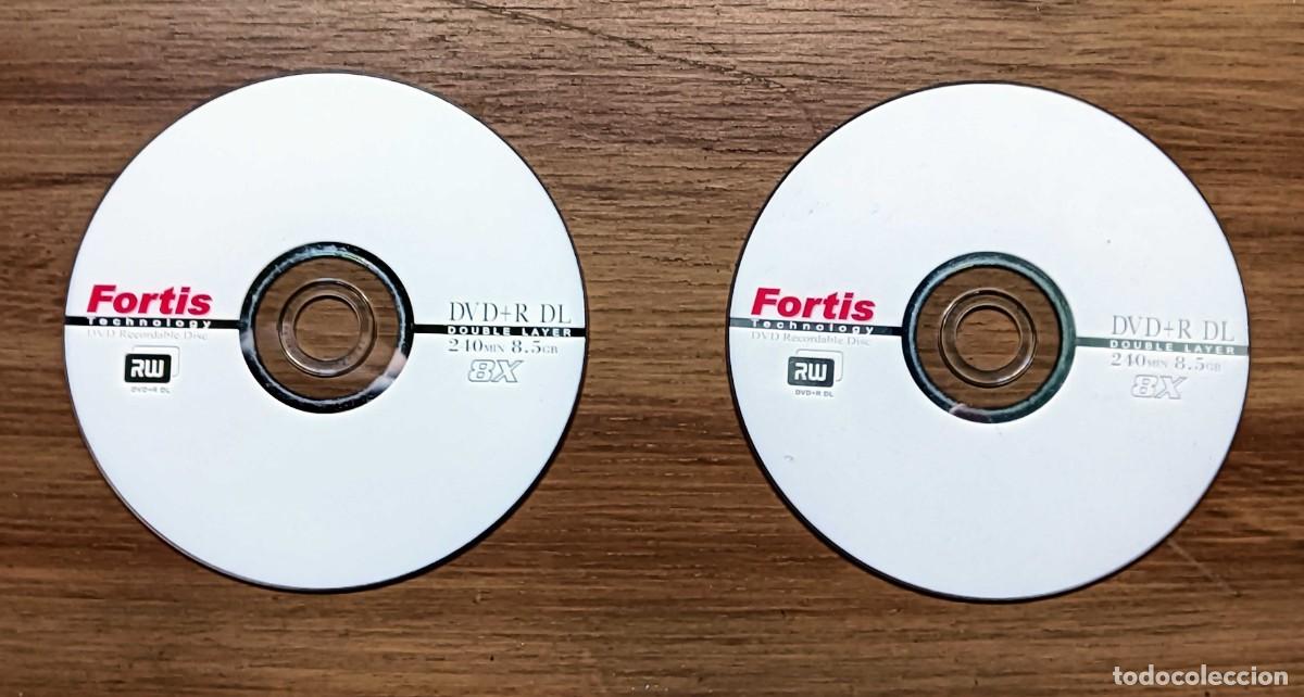 Coleccionismo: LOTE 2 DVD+R DL FORTIS TECHNOLOGY GRABABLES - 8,5 GB - 240 MIN - DOBLE CAPA - VELOCIDAD 8X - NUEVOS