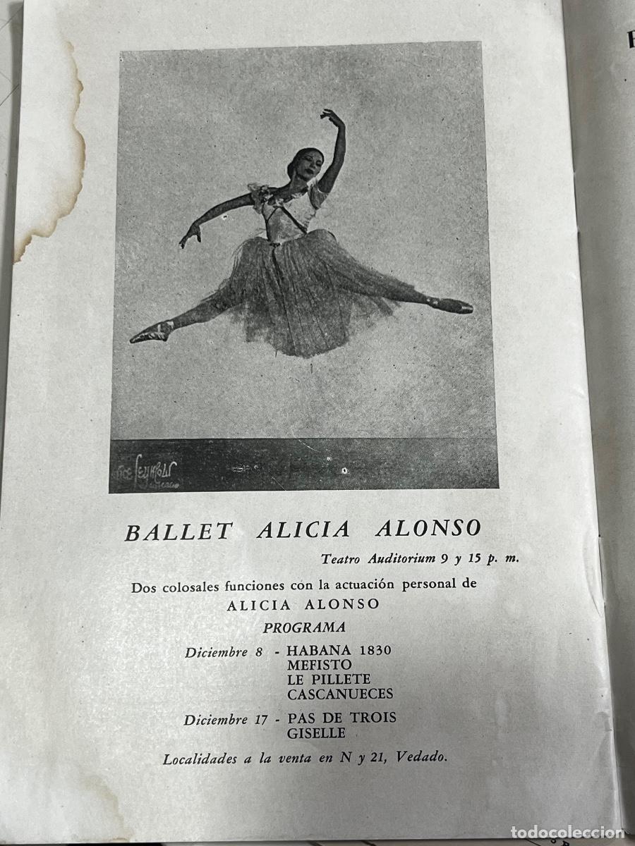 Coleccionismo: ORQUESTA FILARM&Oacute;NICA DE LA HABANA. 1952. PROGRAMA. - Foto 8