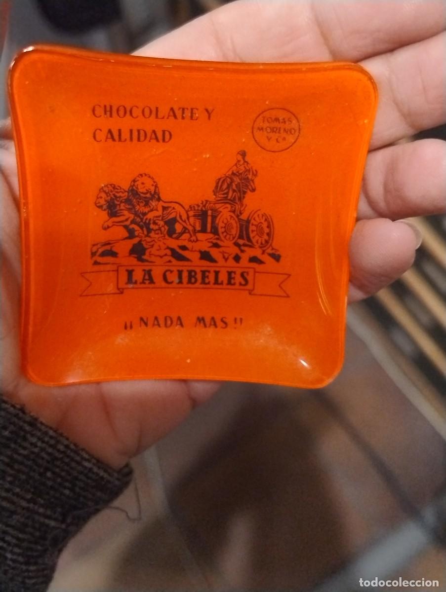 Coleccionismo: Bonito platito, cenicero o similar con publicidad Chocolate y la calidad La Cibeles.