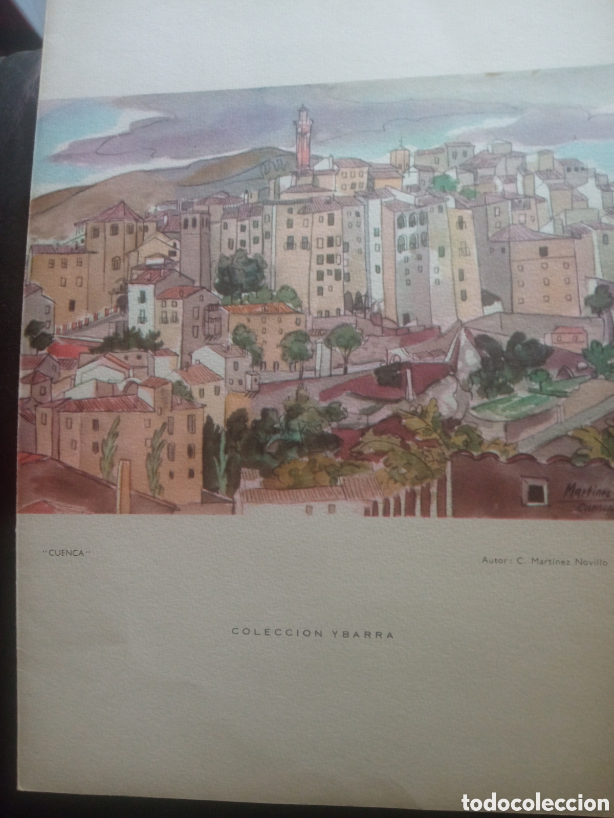 Coleccionismo: Cuenca, Ilustracion de C. Mart&iacute;nez Novillo,, carta Trasatl&aacute;ntico Cabo San Roque, Ibarra y Cia