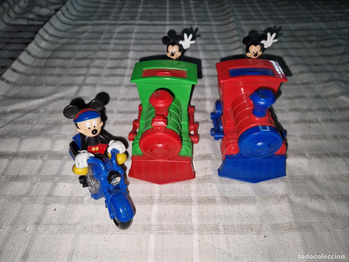 Coleccionismo: BONITOS TRENES Y MOTO DE MICKEY MOUSE.