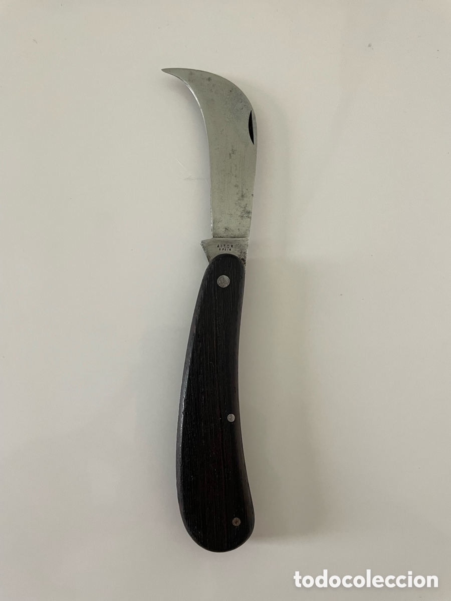 Coleccionismo: Navaja Tranchete / Podona Vintage AITOR Spain &ndash; Poda y Vendimia (Madera)