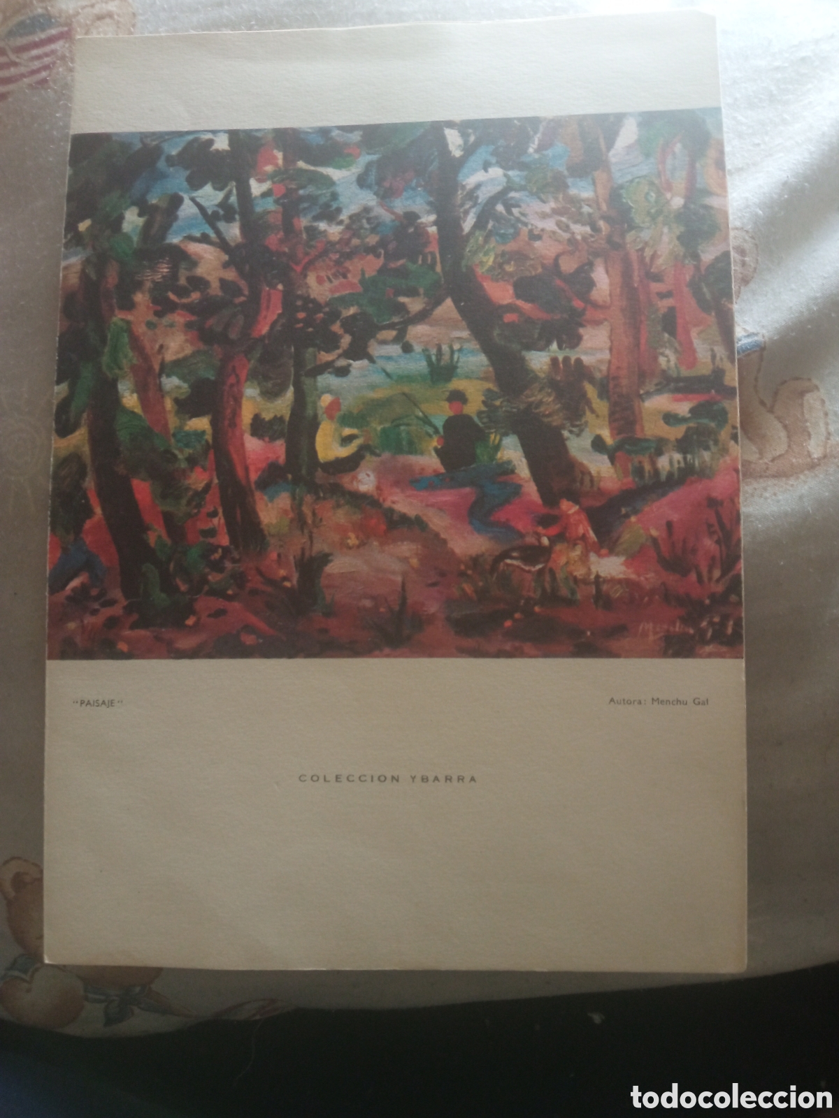 Coleccionismo: Paisaje, ilustracion de Menchu Gal, Carta men&uacute;, Colecci&oacute;n Ibarra