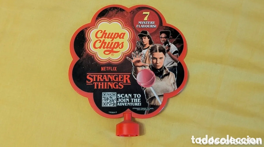 Coleccionismo: Expositor Chupa Chups Stranger Things. Netflix. Muy Dif&iacute;cil